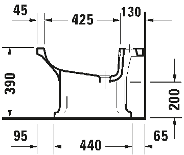1930 Series Floorstanding bidet by Duravit - view 4