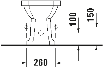 1930 Series Floorstanding bidet by Duravit - view 5
