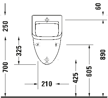 Starck 3 Urinal by Duravit - view 6