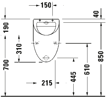 Universal Urinal Fizz by Duravit - view 7