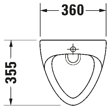 Universal Urinal Jim by Duravit - view 3