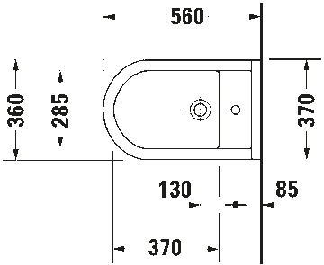 Starck 3 Floorstanding bidet by Duravit - view 6
