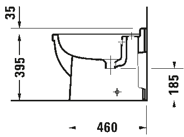 Starck 3 Floorstanding bidet by Duravit - view 7