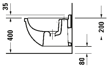 Starck 3 Wall-mounted bidet by Duravit - view 7