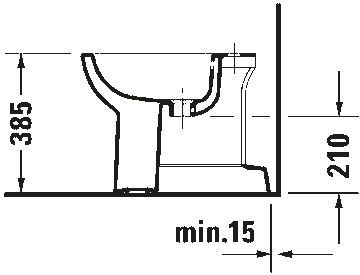 D-Code Floorstanding bidet by Duravit - view 4