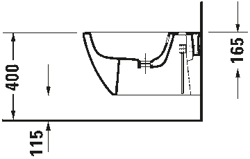Happy D.2 Wall-mounted bidet by Duravit - view 8