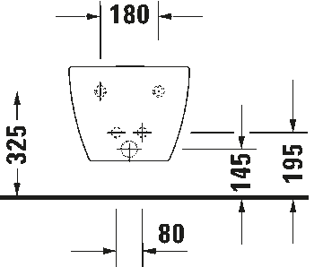 Happy D.2 Wall-mounted bidet by Duravit - view 9