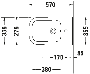 Happy D.2 Floorstanding bidet by Duravit - view 3