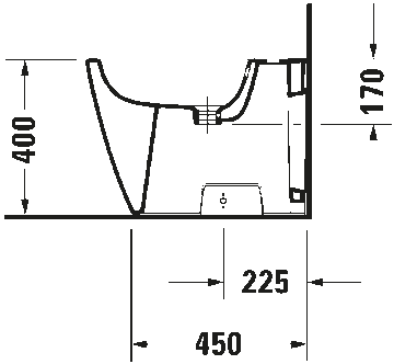Happy D.2 Floorstanding bidet by Duravit - view 4
