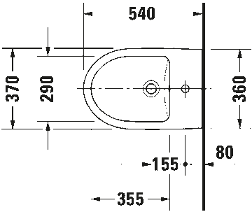 Duravit No.1 Wall-mounted bidet by Duravit - view 3