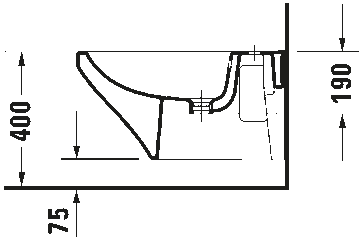 DuraStyle Wall-mounted bidet by Duravit - view 5