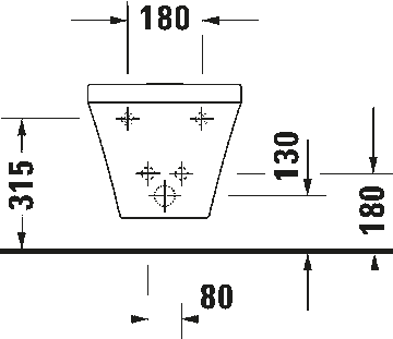 DuraStyle Wall-mounted bidet by Duravit - view 6