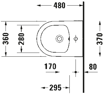 ME by Starck Wall-mounted bidet Compact by Duravit - view 3