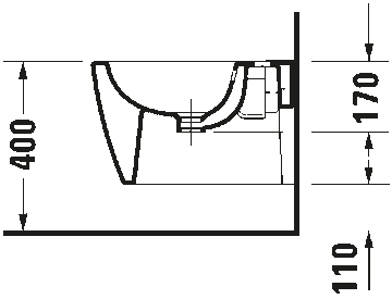 ME by Starck Wall-mounted bidet Compact by Duravit - view 4