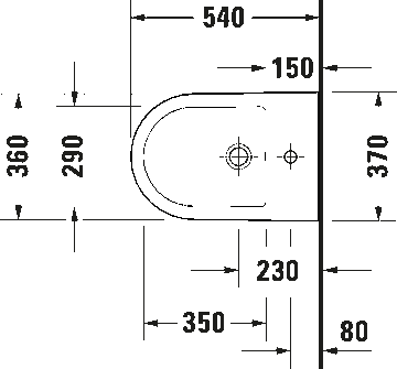D-Neo Wall-mounted bidet by Duravit - view 9