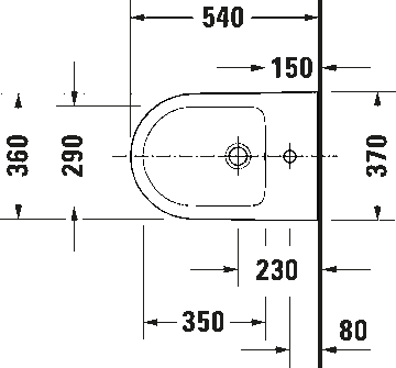 D-Neo Wall-mounted bidet by Duravit - view 7