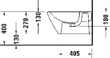 D-Neo Wall-mounted bidet by Duravit - view 8