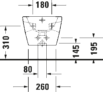D-Neo Wall-mounted bidet by Duravit - view 9