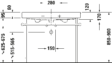 Happy D.2 Metal console by Duravit - view 9