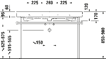 Happy D.2 Metal console by Duravit - view 8