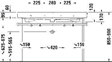 Happy D.2 Metal console by Duravit - view 9