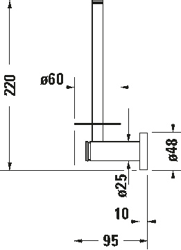 D-Code Spare roll holder by Duravit - view 7