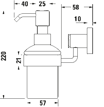 D-Code Soap dispenser by Duravit - view 7