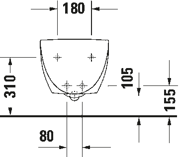 Architec Wall-mounted bidet by Duravit - view 3
