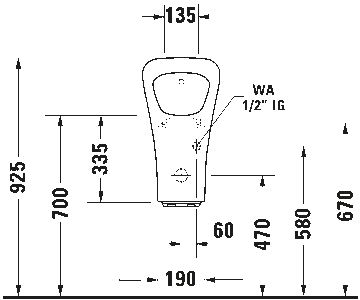 DuraStyle Electronic urinal by Duravit - view 8