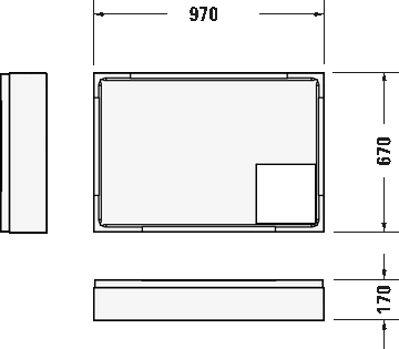 D-Code Shower tray by Duravit - view 6