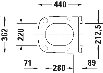 DuraStyle Toilet seat Vital by Duravit - view 5