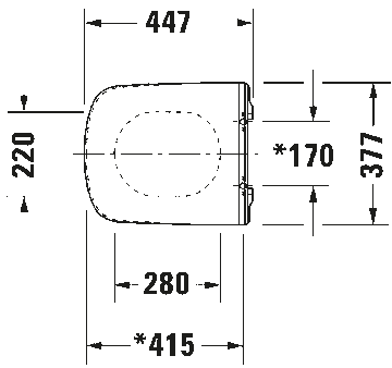 DuraStyle Toilet seat Vital by Duravit - view 6
