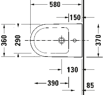 D-Neo Floorstanding bidet by Duravit - view 7