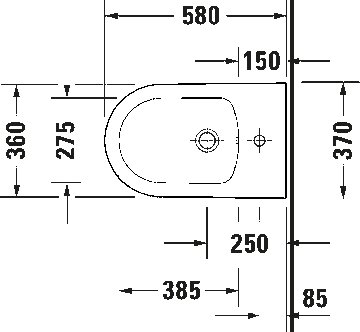 White Tulip Floorstanding bidet by Duravit - view 9