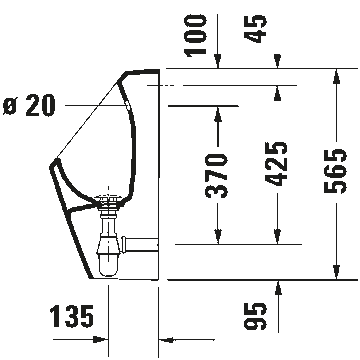 Duravit No.1 Urinal by Duravit - view 4