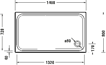 D-Code Shower tray by Duravit - view 4