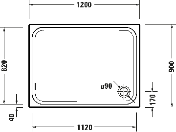 D-Code Shower tray by Duravit - view 4