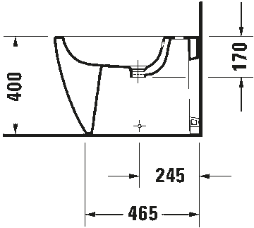Bento Starck Box Floorstanding bidet by Duravit - view 5