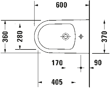 Bento Starck Box Floorstanding bidet by Duravit - view 6