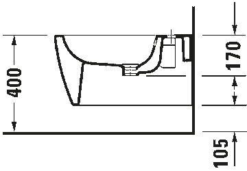 Bento Starck Box Wall-mounted bidet by Duravit - view 5