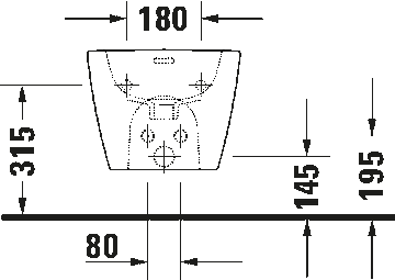Soleil by Starck Wall-mounted bidet Compact by Duravit - view 3