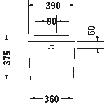 D-Code Cistern by Duravit - view 4