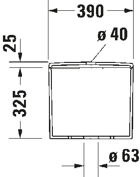 ME by Starck Cistern by Duravit - view 3
