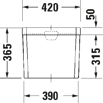 1930 Series Cistern by Duravit - view 4