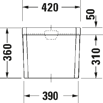 1930 Series Cistern by Duravit - view 4