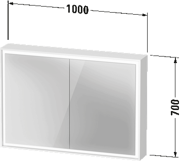 Vitrium Mirror cabinet by Duravit - view 9