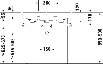 Happy D.2 Metal console by Duravit - view 9