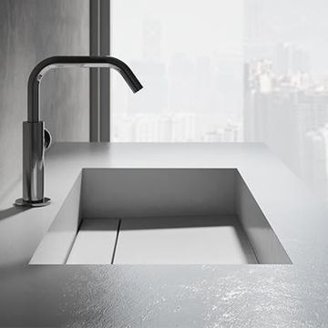 Carena: lavabo integrato di design by Edoné by Agorà