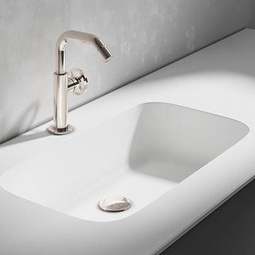 Cassiopea: lavabo integrato di design by Edoné by Agorà