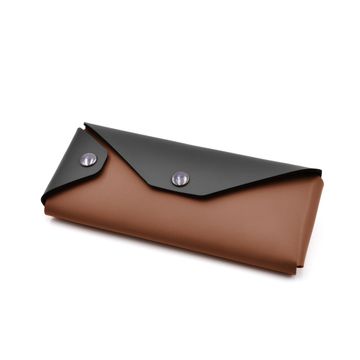 Leather Pencil Case Bicolour Eros by Eglooh by EGLOOH